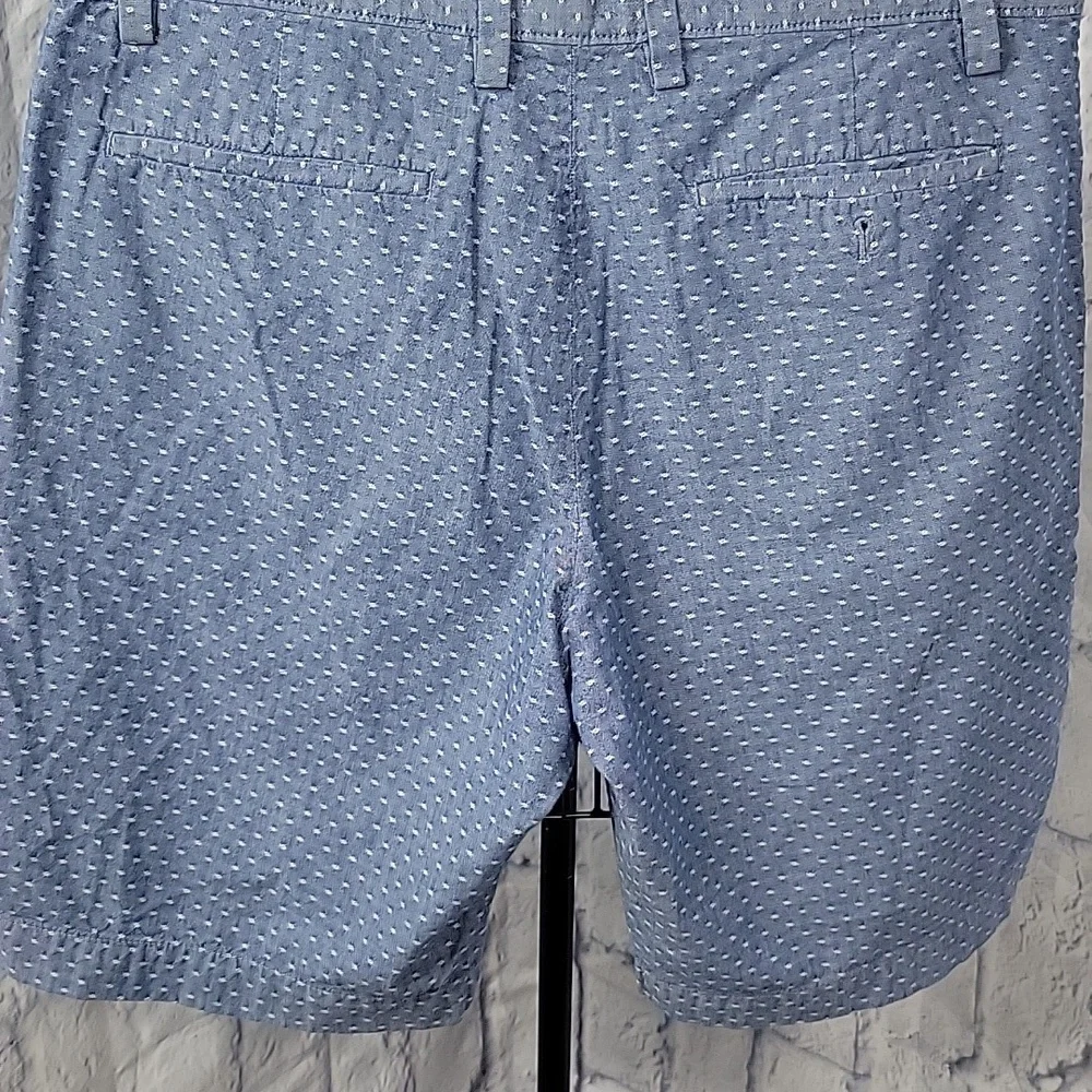 Banana Republic Blue Patterned Men's Flat Front Shorts‎